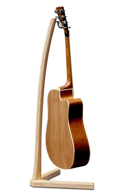 wooden guitar stand