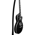 black guitar stand