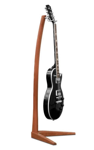 wooden guitar stand