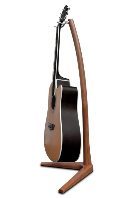 wooden guitar stand