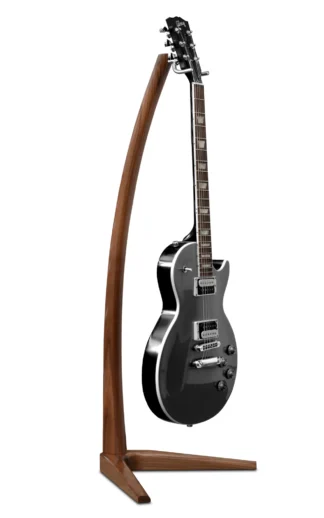 wooden guitar stand